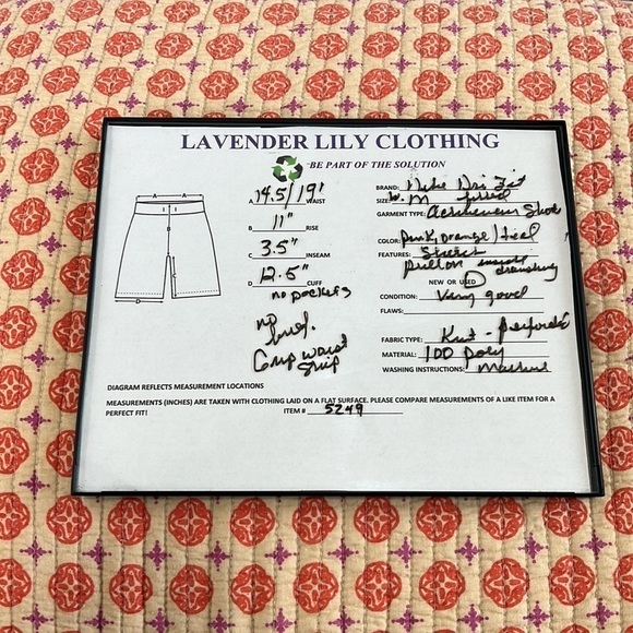 Nike Dri-Fit Activewear Shorts Women's Fitted M Pink Orange Teal Pull On - Picture 8 of 14